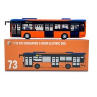 SG Seller: MP73 Singapore Bus Model NUS A2 N12 Singapore 3 Door Electric Bus (1:110 Scale)