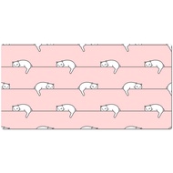 Laying Cats Cute Pink Desk Mat, Desk Mat, Desk Mat Cute, Kawaii Desk Mat, Pink Kawaii Desk Mat, Pink Anime Desk Mat, Pink Cats Desk Mat