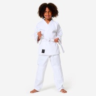 Decathlon Fitness And Sportswear Kids Durable Kids' Judo Gi with White Belt - Beginner Training -