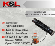 Heavy Duty 3WF2.6 3wf-650 Diamond SR430 Ogawa SS650 SS650T Mistblower Pleated Hose Flexible Hose Air