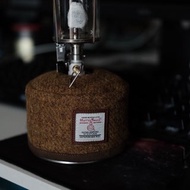 harris tweed戶外露營粗花呢卡式爐氣罐套復古扁氣罐保護套氛圍套