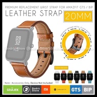 Premium Leather Strap Xiaomi Huami Amazfit Gts / Bip / Bip Lite 20mm - Chocolate Wrb193