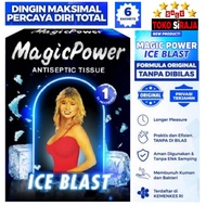 MAGIC POWER TISU ICE BLAST 1 BOX 6 SACHET / ANTISEPTIC TISSUE MAGIC ICE BLAST 1 BOX 6 PC