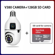 V380 Pro Dual Lens Bulb CCTV Camera CCTV camera for house 5G CCTV Camera 8MP Bulb Camera cctv wirele