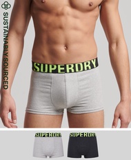 Superdry Organic Cotton Trunk Logo Pack - Charcoal/Grey Fluro
