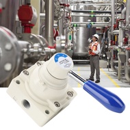 kkmoon-My 4HV230-08 Air Valve 4 Way 3 Positions Hand Lever Direct Action 1/4in PT Pneumatic Easy Ins