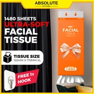 1480sheets wall hanging tissue facial tissue hang tisu gantung air cushion tissue bergantung tisu vi