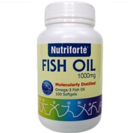 Minyak Ikan Nutriforte Fish Oil 1000MG High Omega 3 100Biji (Made in New Zealand) DHA EPA