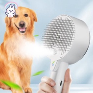4-in-1 Steam-Activated Pet Grooming Brush, Spray Defur Comb with Cloud-Care Technology, Dual-Mode St