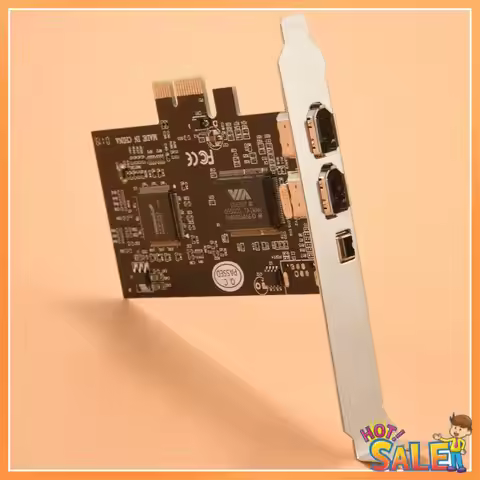 AB68 PCI Express X1 PCI-E Firewire 1394A IEEE1394 Controller Card 3 Port For Desktop