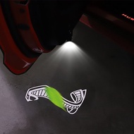 Car door Laser Projector Lamp decoration Welcome Light Modification For Ford Mustang 15-21 Shelby Accessories Black Mamb