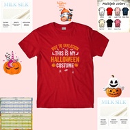 Halloween T-Shirt Due To Iation This Is My Halloween Costume Pumpkin Unicorn Design For Adults And K