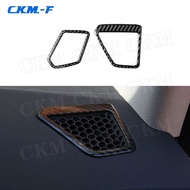 Carbon Fiber AC Outlet Trim Frame Dashboard Air Condition Vent Cover Stickers For BMW 3 Series G20 G