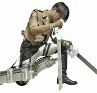 進擊的巨人cos服  levi兵長大全套+立體機動裝置