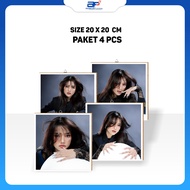 (4 Photo Savings Package) Photo Print + 20x20 Cm Frame | Photo Frame Printing | Photo Frame