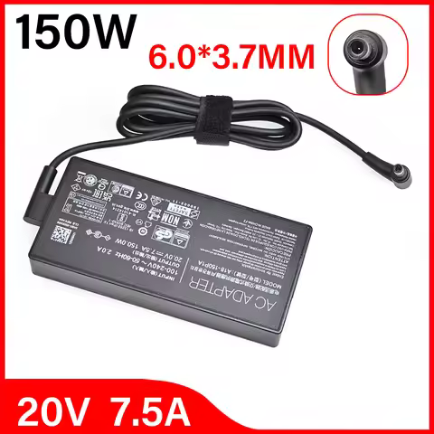 20V 7.5A 150W 6.0*3.7mm AC Laptop Adapter Power For ASUS ADP-150CH B Charger FX505 FX505D FX505DU FX