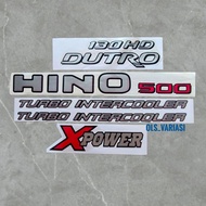Hino 500 Xpower Sticker / Hino 500 130hd dutro 130md dutro Turbo intercooler Xpower sticker / hino 5