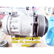 Compressor air cond saga blm FL persona waja sanden SD7H15 original halfcut Singapore/refurbished ha