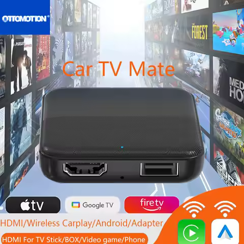 OTTOMOTION Car Tv Mate HDMI Multimedia Adapter Wired to Wireless Carplay Video Converter for Google 
