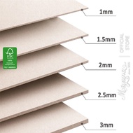 2 Hard Carton Covers A4 A3 A2 MIYUNA 1.5mm 2mm 2.5mm 3mm - cold Carton paper for Craft, Love Box, ca