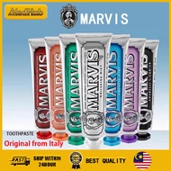 READY STOCK Marvis Toothpaste 85ml/75ml Fluoride Brightening Freshens Breath（original form Italy）