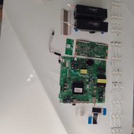 HISENSE 50A6100G 50" TV MAIN BOARD, TCON, POWER BUTTON, WIFI CARD, RIBBON CARD, BACKLIGHT AND SPEAKE