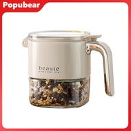 Seasoning Jar Glass Sealed Spice Bottle Organizer with Push-Button Lid Moisture Proof Empty Spices C