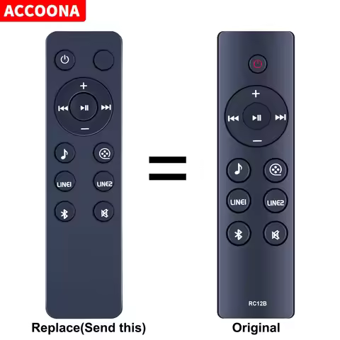 New RC12B Remote Control For Edifier R1700BT Bluetooth Bookshelf Speakers 12 buttons