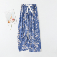 Lightweight Flared Summer Sleep Pants 9/10 Length