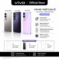 Promo Vivo V40 Lite 5G 8GB+256GB ROM 80W, AI Aura Portrait+Erase, 5 Years Battery Health, IP64, 120H