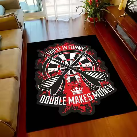 VIKAMA Darts Game Mat Non-slip Game Room Mat With Vibrant Dartboard Pattern for Home Decor The Perfe