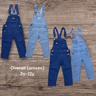 overall unisex size 2y-12y