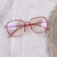 polygon eyeglass frame trendy large frame anti-blue light glasses