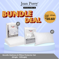 (Bundle Set 005) Novelle Mattress Pad I Pillow Protector