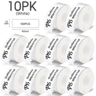10ROlls Label Printer Sticker 12*40mm Label Tape Thermal Printer Paper 160pcs/roll Compatible Phomem