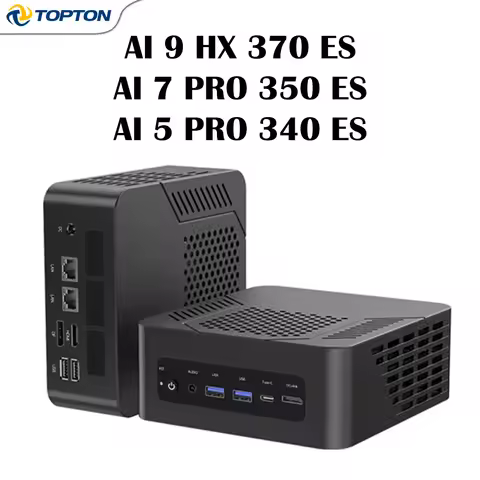 Topton AMD Gaming Mini PC Ryzen AI 9 HX 370 ES 7 PRO 350 ES 5 340 ES OCuLink USB4 2x2.5G LAN Desktop