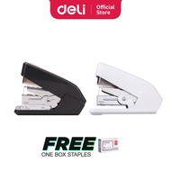 Deli Effortless Stapler E0466 + 1 Box Staples E0012S RANDOM COLOUR