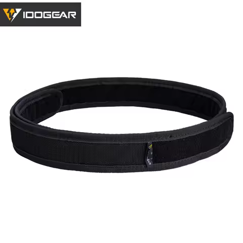 IDOGEAR Tactical Belt Mens Belts Sports Inner Belt 1.7" Waist Belt Nylon Black 3418