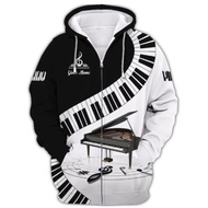 Piano Keyboard Custom Name 3D t Shirt Gift For Piano Lovers