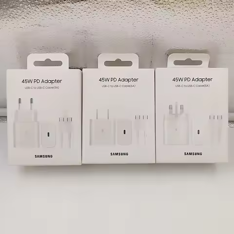 Samsung S24 FE 45W Super Fast Charger Usb Type C Cargador Adapter EP-TA845 For Galaxy S23 S20 S21 S2