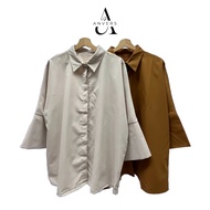 ANVERS | Women Vintage Three-Fourths 3/4 Sleeved Casual Blouse S0009