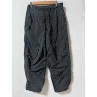 GU Men's Long Cargo Pants Dark Green XS Second Hand Good Condition (D)