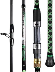 Sougayilang Surf Fishing Rod Graphite Spinning Rod for Beach Saltwater(11FT)