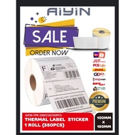 100mm x 150mm (A6), 350pcs per roll