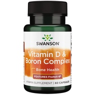 Swanson Vitamin D & Boron 60 Capsules