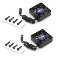 NEEBRC 2PCS Motor Cooling Fan Dual Ball Bearings 25mm 30mm 35mm Heat Dissipation for RC ESC Motor 54