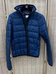 🧥Chanel Vintage Blue down Jacket Size 34 香奈兒 vintage中古羽絨服 34碼