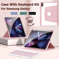 Magnetic Keyboard Case For Samsung Galaxy Tab A9/A9+/A8/S7/S8/S9/S9 Plus/S9FE/S6 Lite BluetoothA7 Ke
