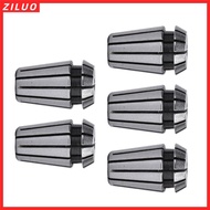 ZILUO 5Pcs ER11 Spring Collet Set, 40Cr High Accuracy CNC Collet Chuck, Precision 1/16" to 1/4" Rang
