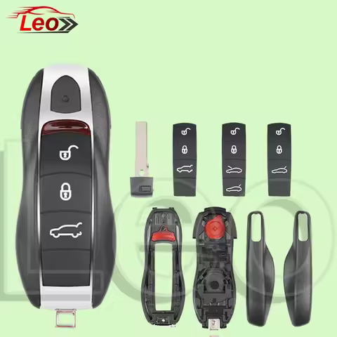 Leo Car Smart Remote Key Shell 3/4/5 Button For Porsche Panamera Carman Macan Bobst Cayenne 911 970 